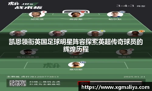 凯恩领衔英国足球明星阵容探索英超传奇球员的辉煌历程